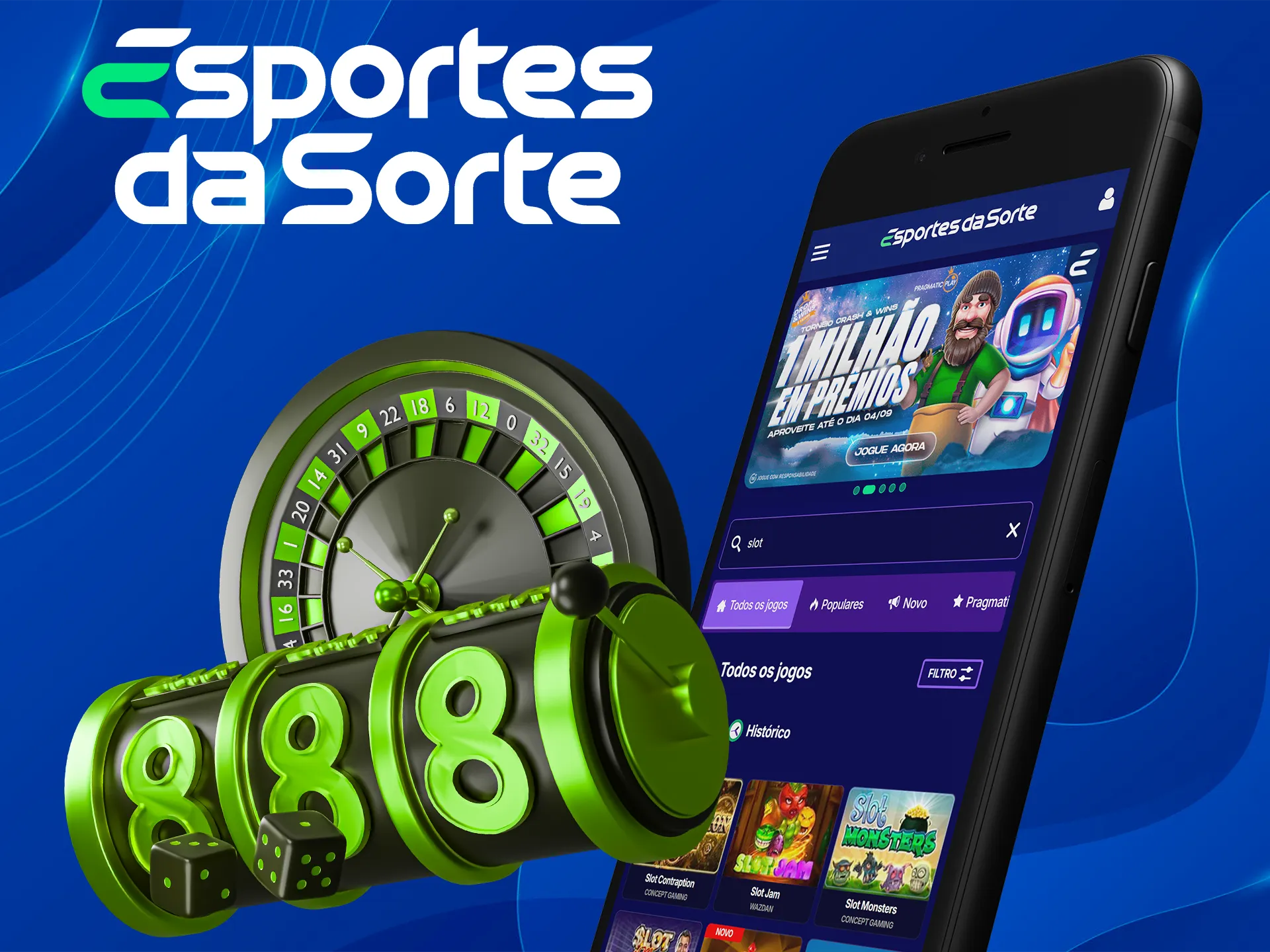 Jogue caça-níqueis populares no aplicativo móvel Esportes da Sorte.