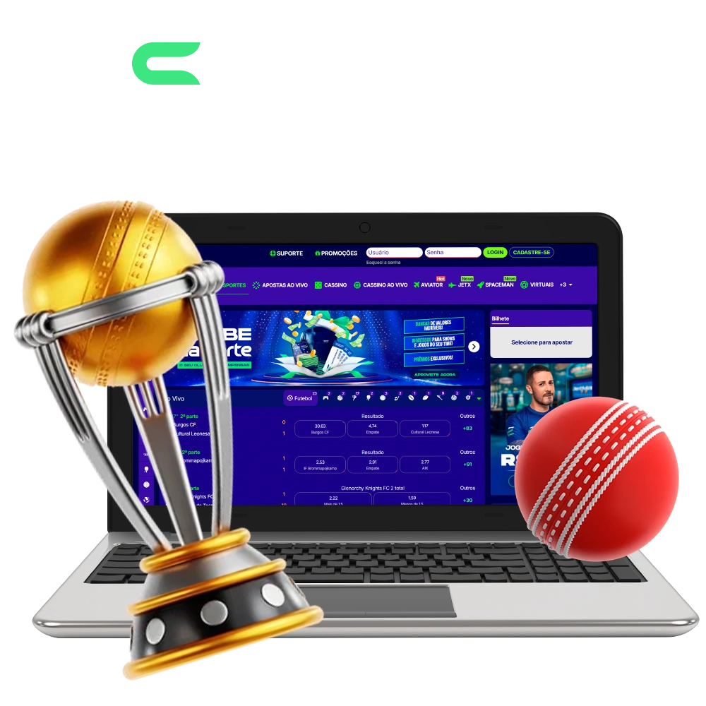 A Esportes da Sorte oferece altas probabilidades e grandes ganhos em apostas em críquete.
