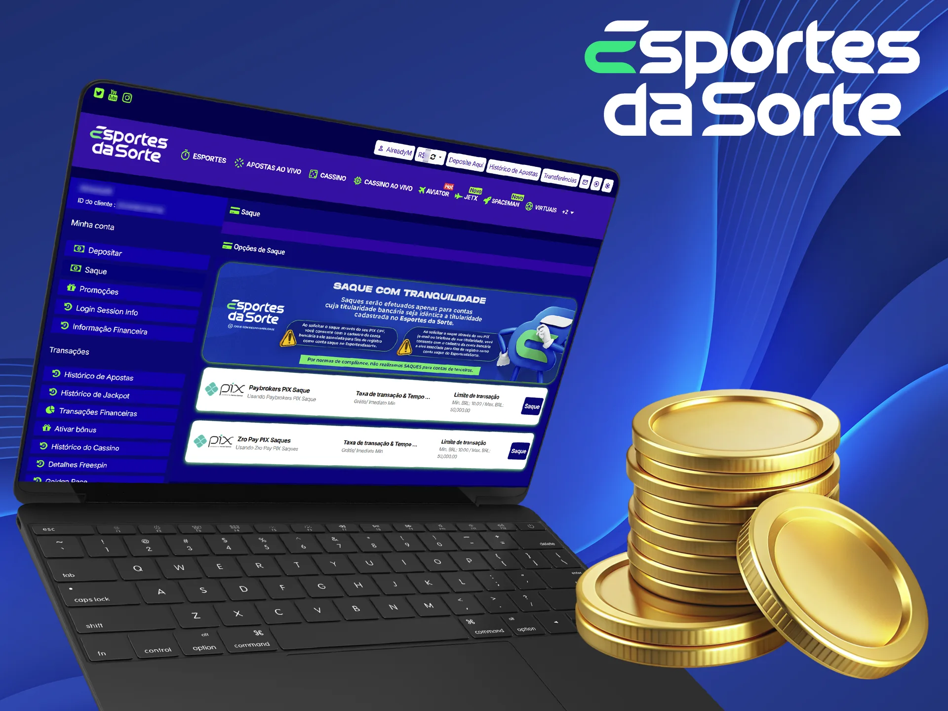 Leia os termos e condições de saque do Esportes da Sorte que você precisa conhecer.