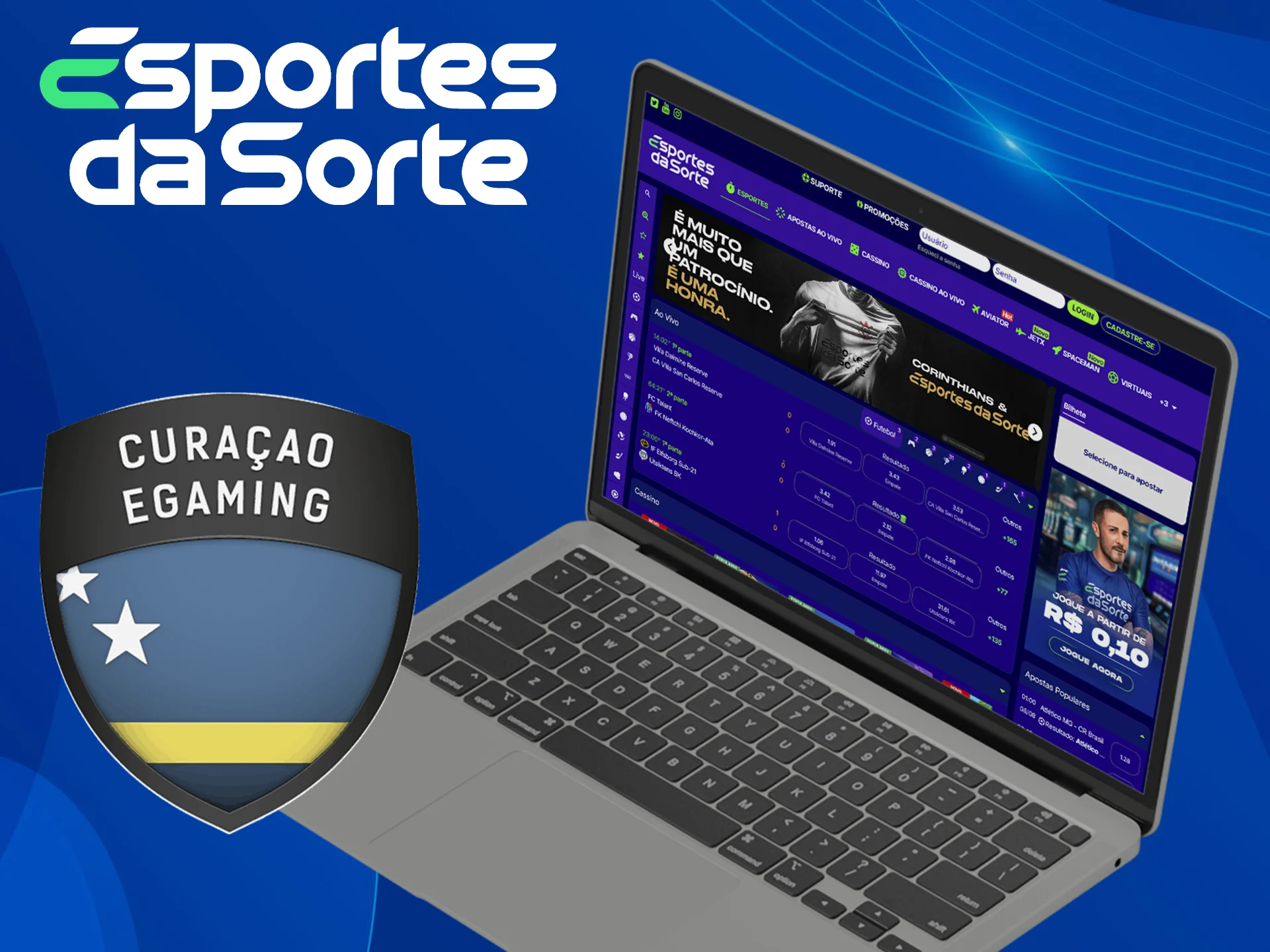 O Esportes da Sorte é um cassino licenciado e justo.