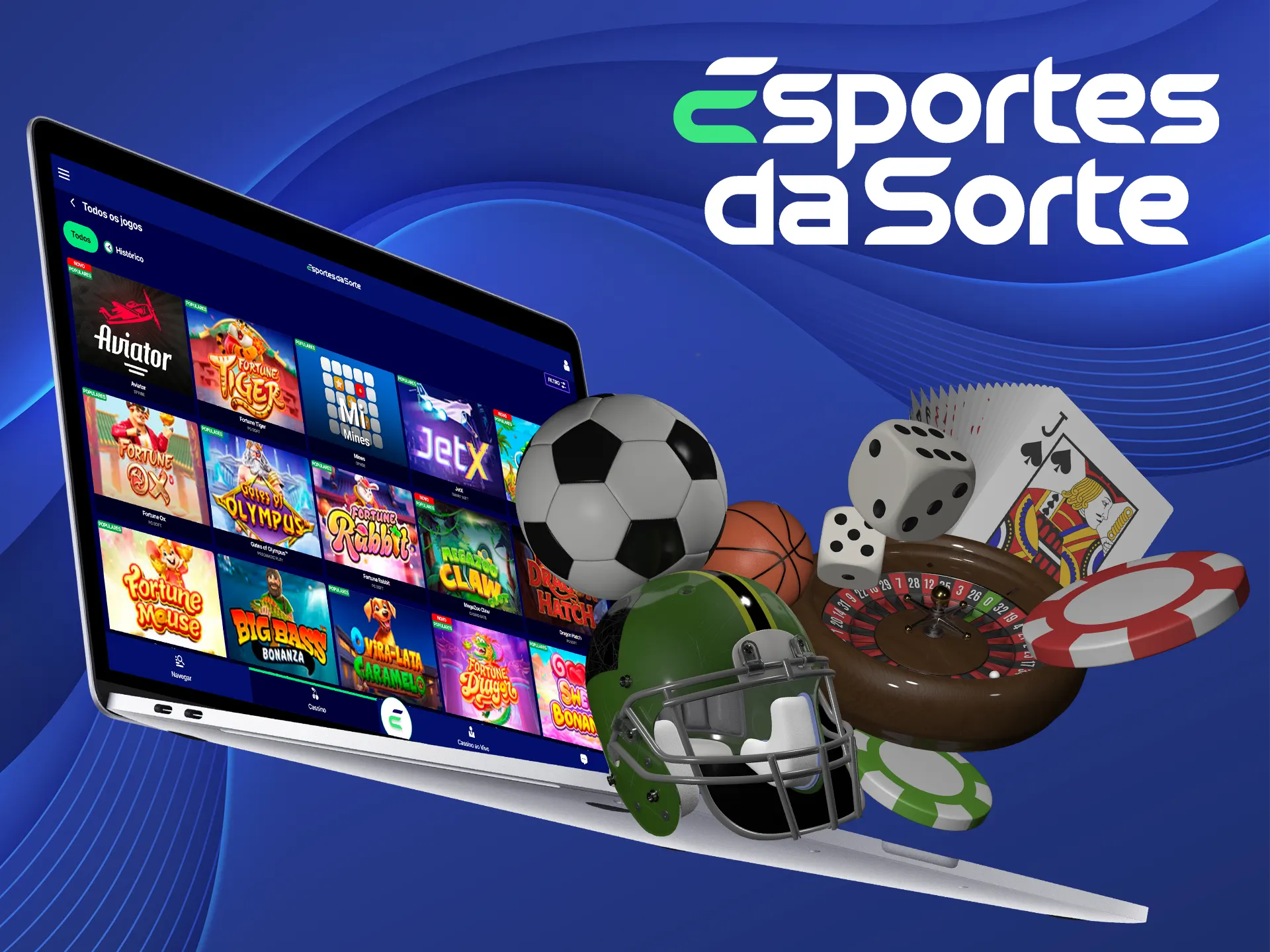 O Esportes da Sorte oferece muitos jogos de cassino lucrativos.