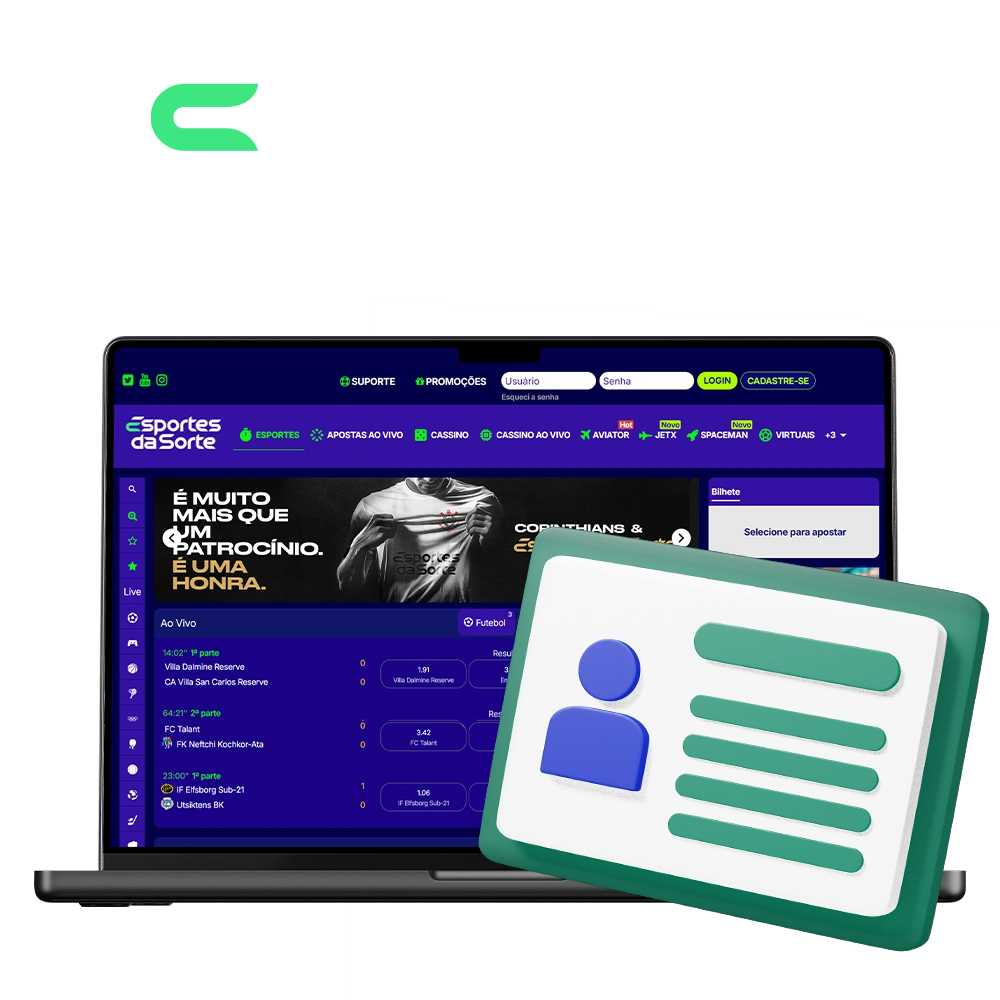 Leia as instruções sobre como se registrar no Esportes da Sorte do Brasil.
