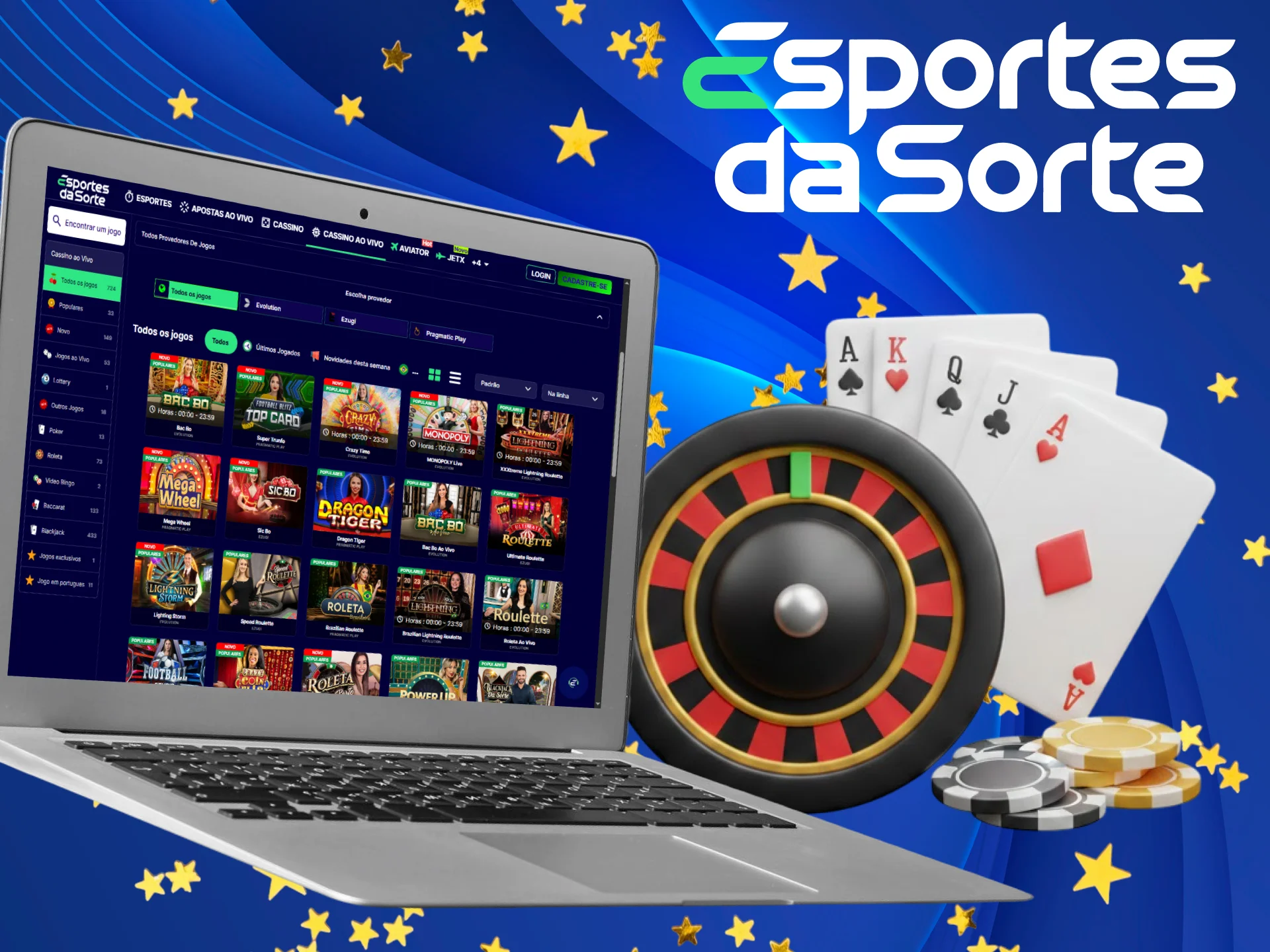 Aproveite as vantagens do cassino ao vivo no Esportes da Sorte.