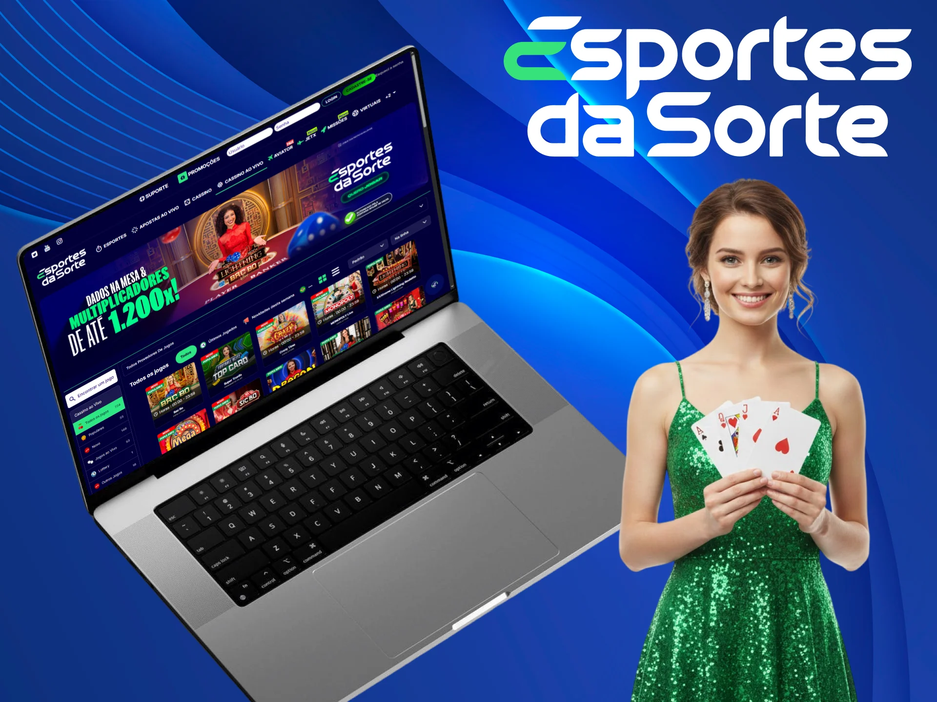 Visite o Cassino Ao Vivo para jogar com dealers reais no Esportes da Sorte.