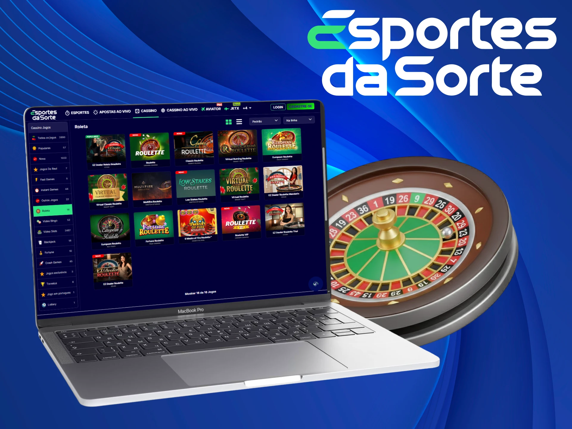 Gire a Roleta para grandes vitórias no Cassino do Esportes da Sorte.