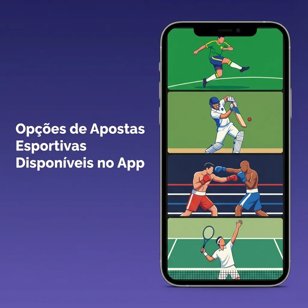 Tela do app Esportes da Sorte mostrando opções de apostas em vários esportes e campeonatos nacionais e internacionais