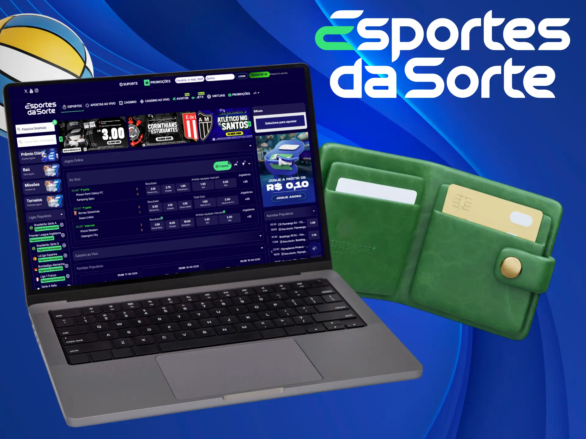 Faça transações rápidas com opções de pagamento convenientes e aposte no Esportes da Sorte no Brasil.