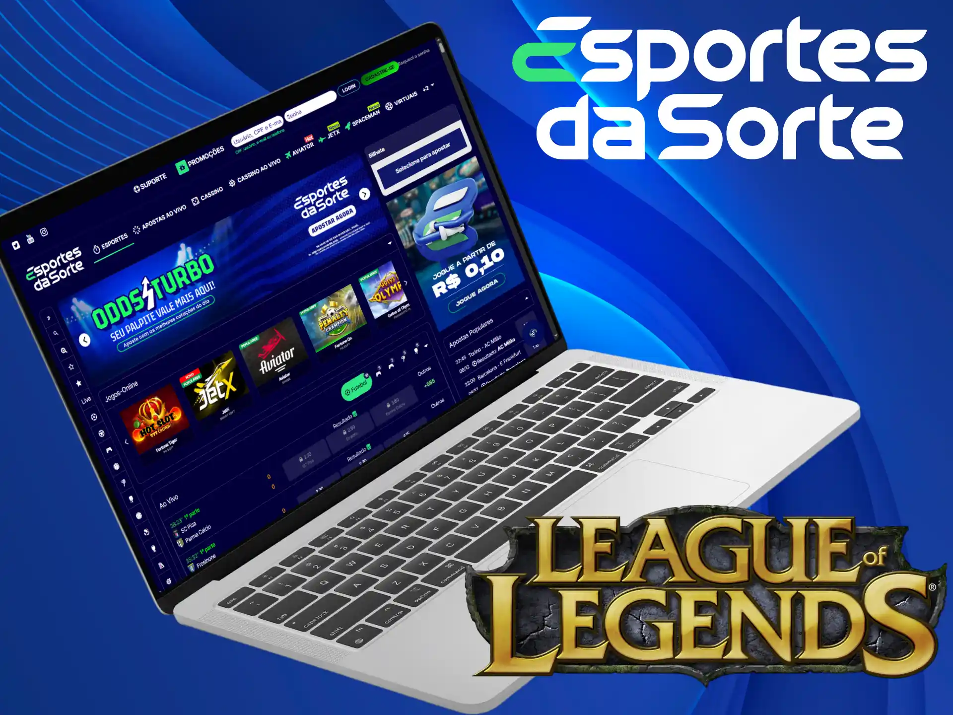 Jogue em League of Legends e vença no Esportes da Sorte.