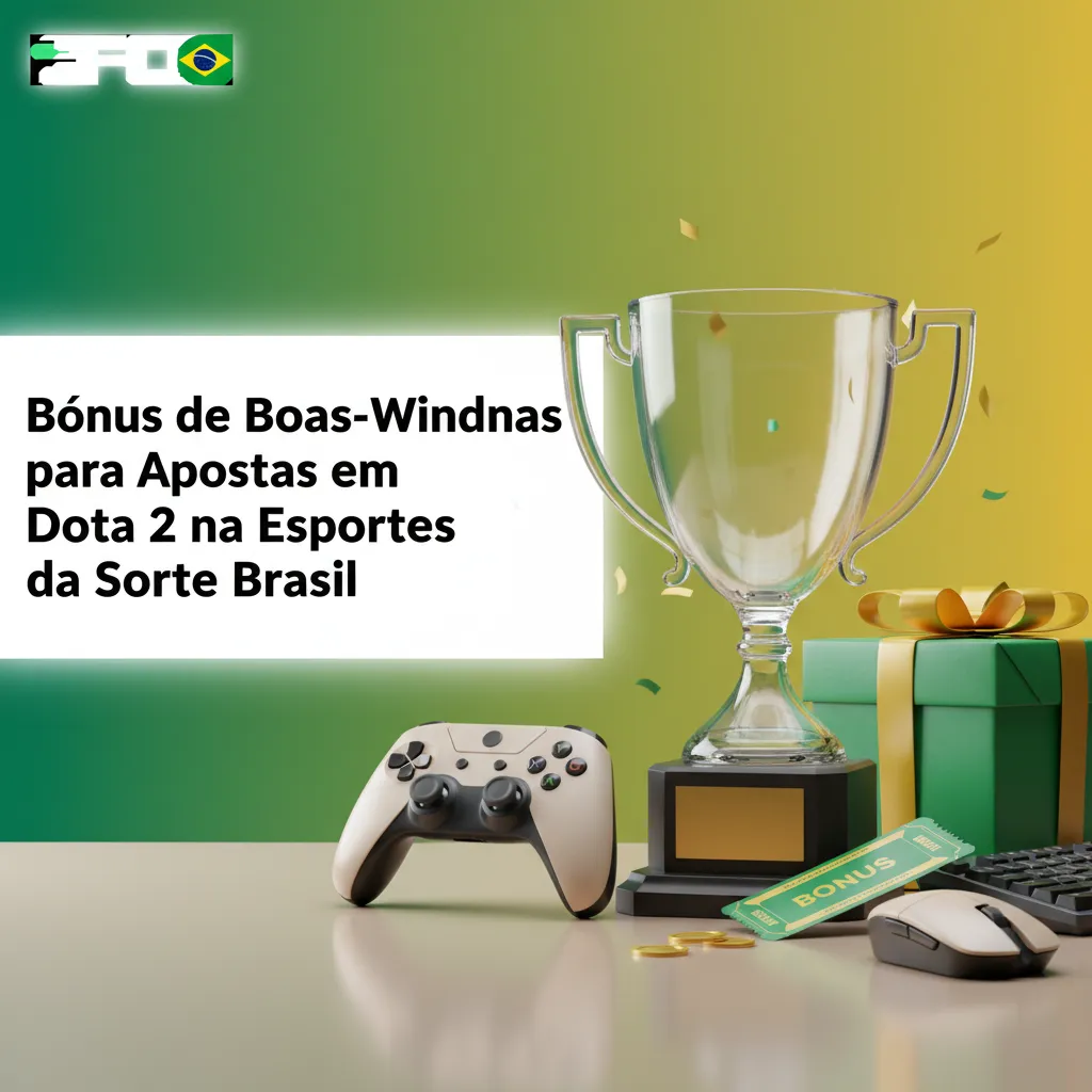 Banner de bônus de boas-vindas para apostas em Dota 2 na Esportes da Sorte Brasil, com regras, prazos e mercados válidos.