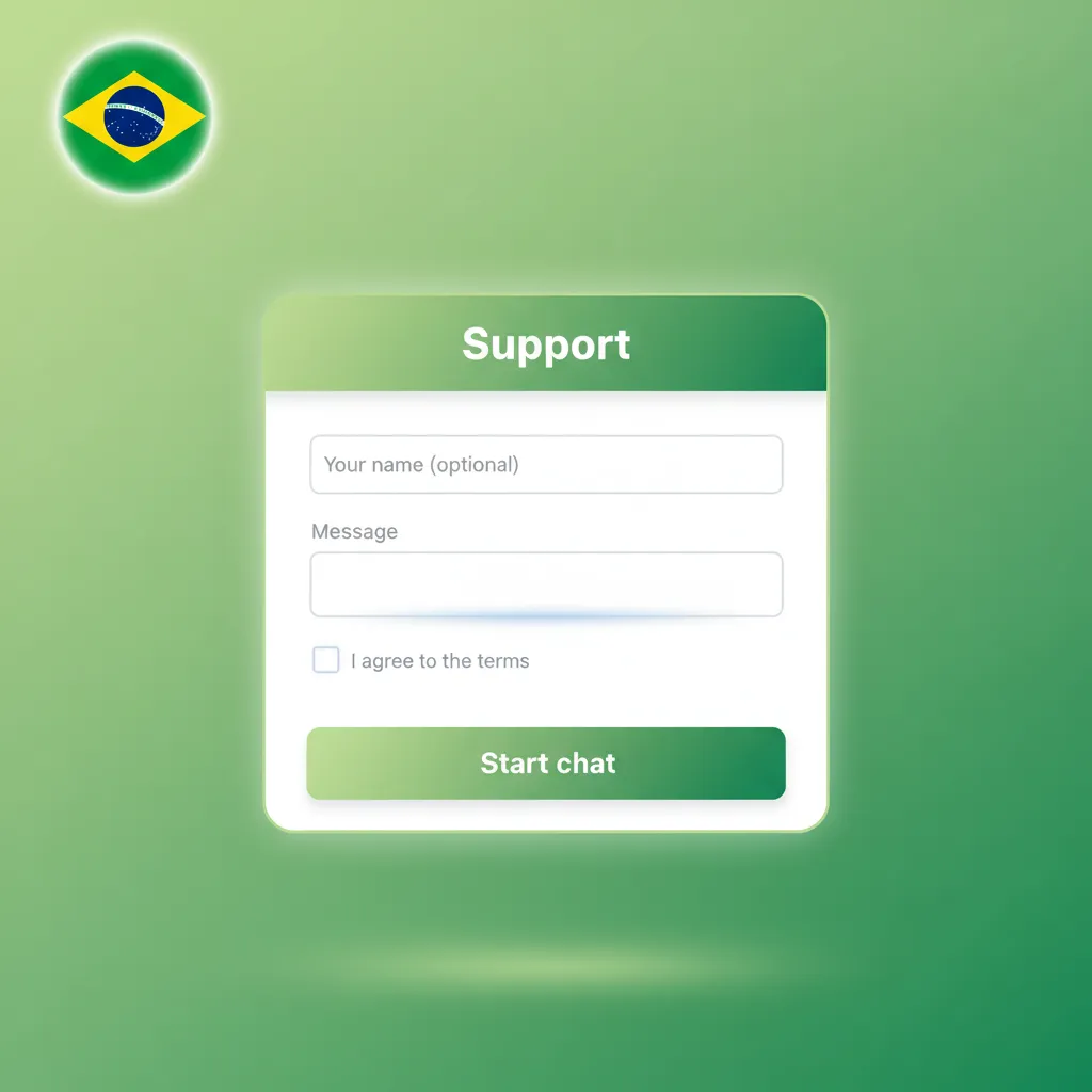 Suporte ao cliente 24h em português (Brasil): chat ao vivo, e-mail no rodapé do site e central de ajuda/FAQ.