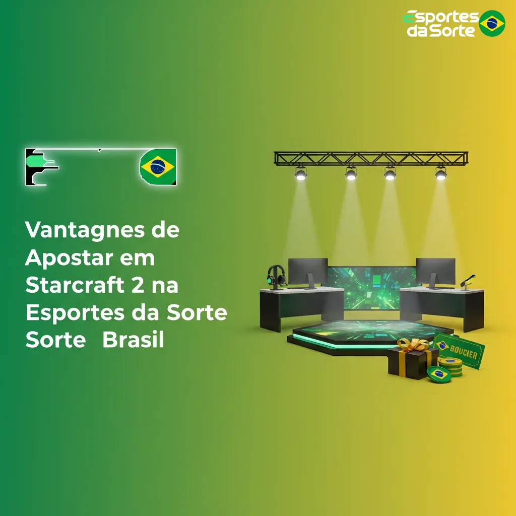 Banner com ícones: bônus, Pix, suporte 24h, app móvel e odds ao vivo para SC2 na Esportes da Sorte Brasil