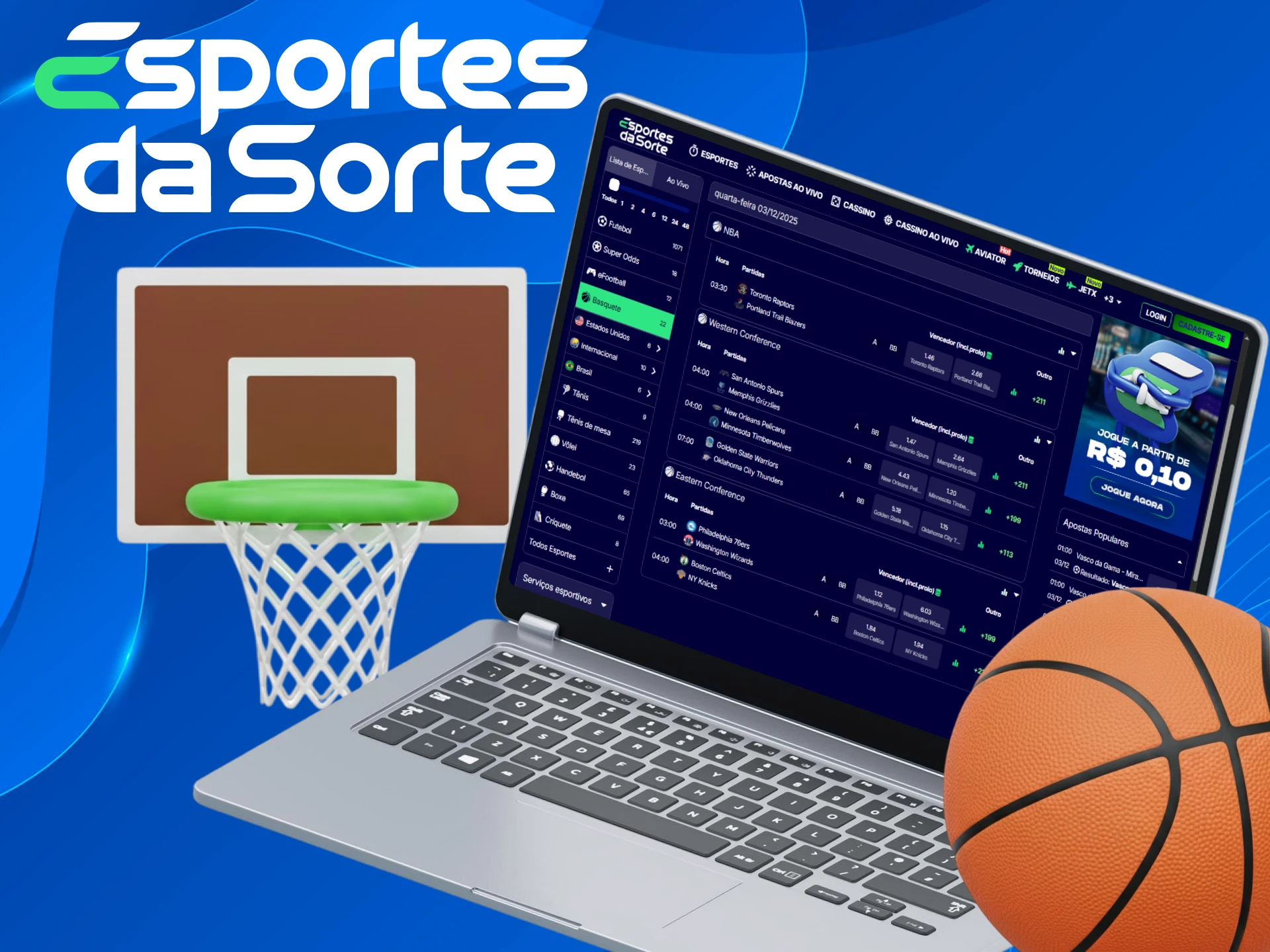 Encontre as melhores ligas de basquete para fazer suas apostas vencedoras no Esportes da Sorte.