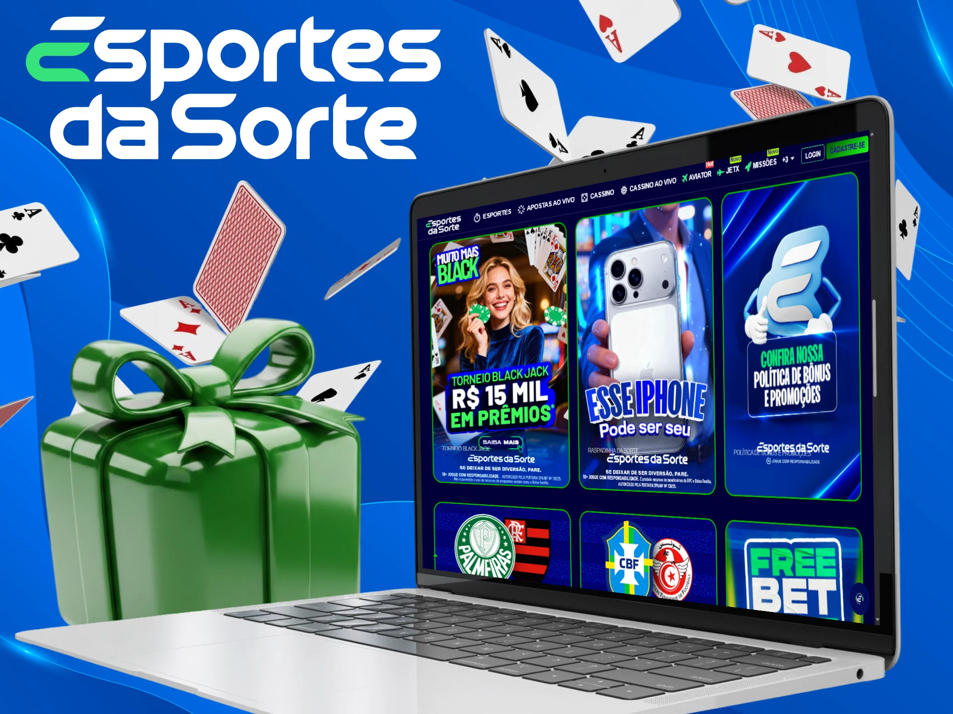 Utilize o bônus para impulsionar sua jornada no cassino ao vivo do Esportes da Sorte.