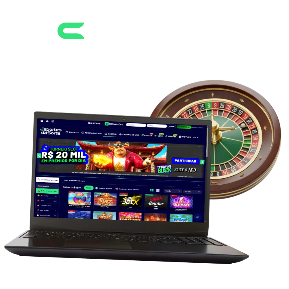 Explore a área de Cassino e descubra como ganhar muito no Esportes da Sorte.