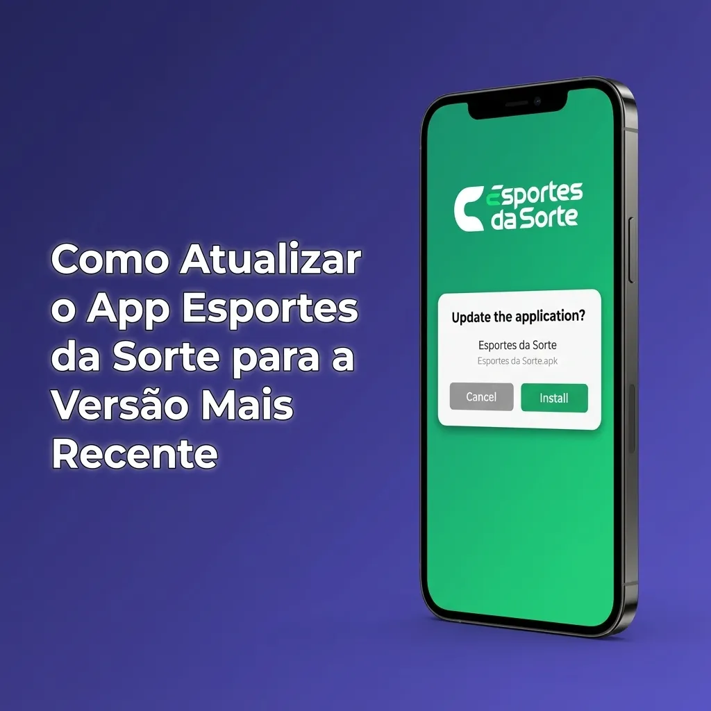 Tela explicando que o app Esportes da Sorte em iOS atualiza sozinho via PWA, sem precisar baixar nova versão.