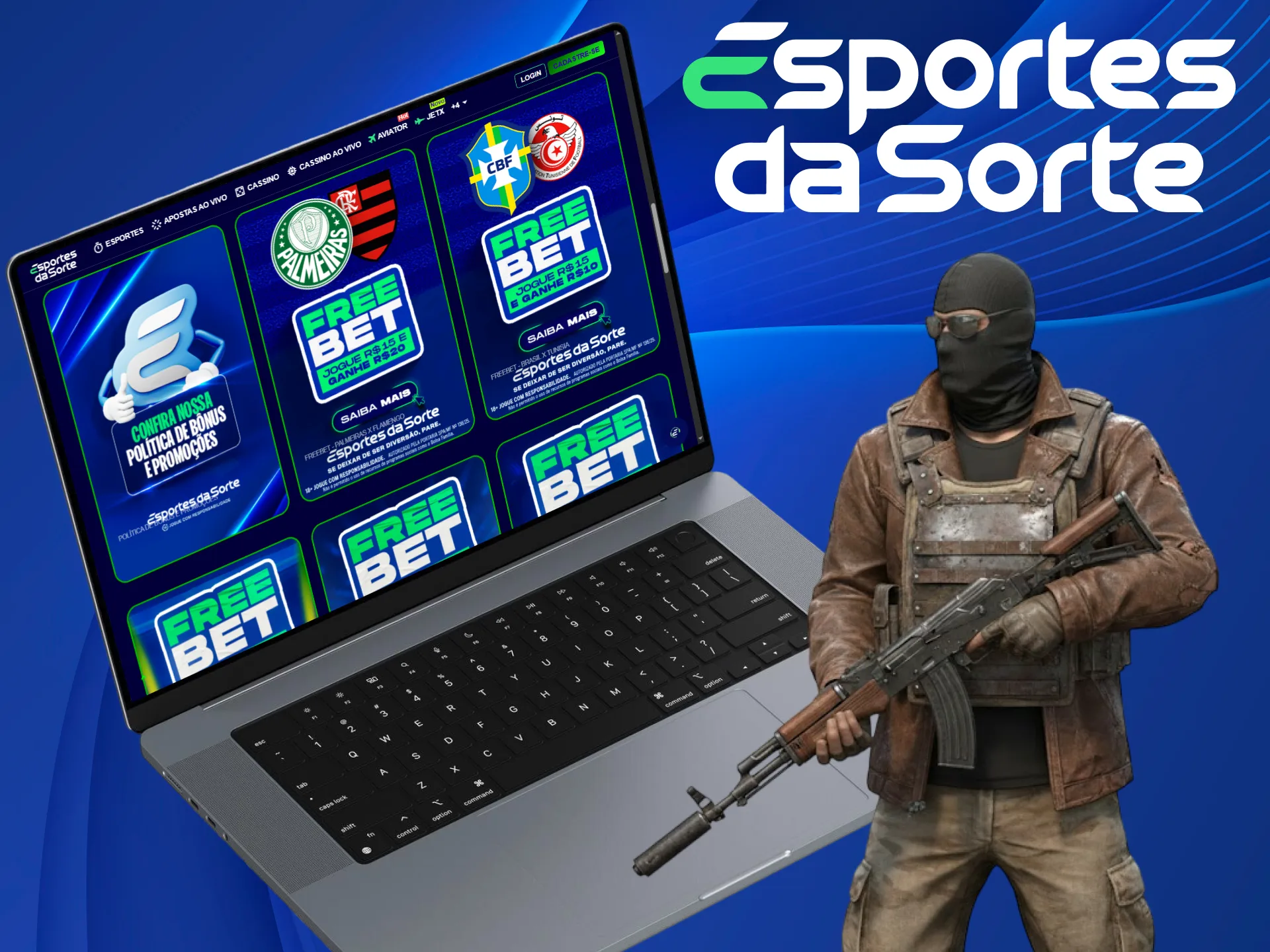 Utilize o bônus de boas-vindas para CS2 e aumente seu saldo no Esportes da Sorte.