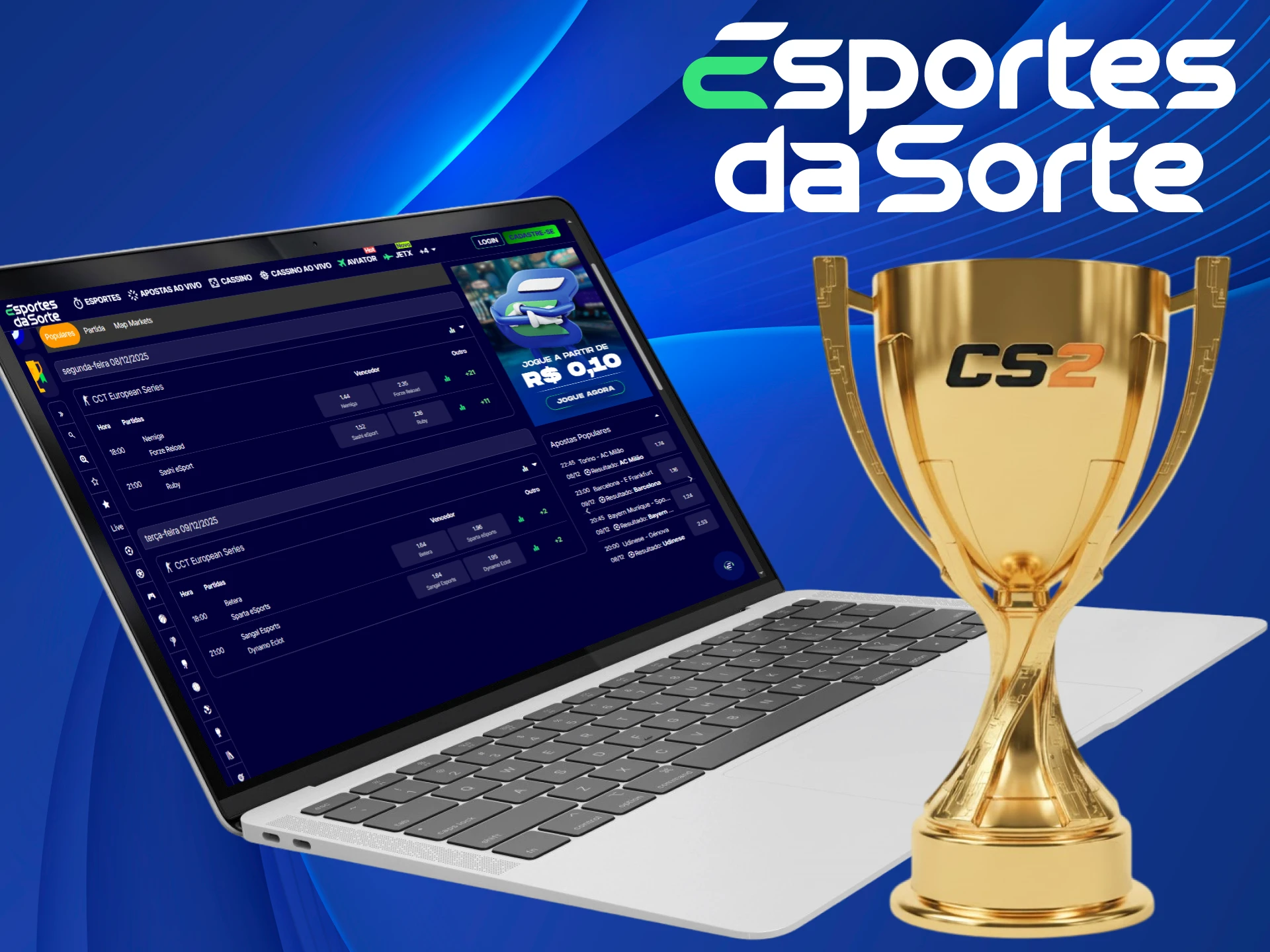 Aposte nos maiores torneios de CS2 e garanta grandes vitórias no Esportes da Sorte.