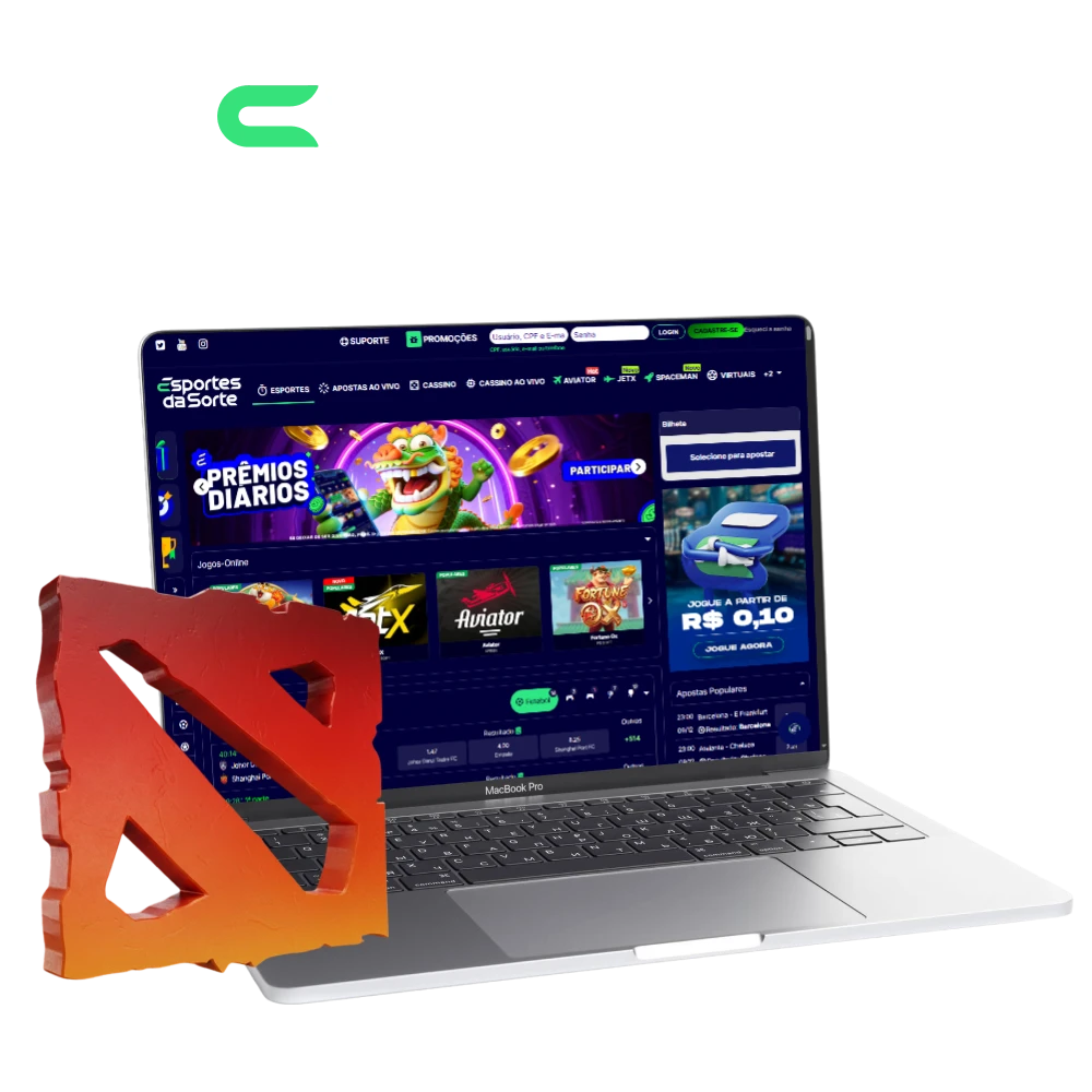 Inicie suas apostas em Dota 2 e ganhe muito no Esportes da Sorte.