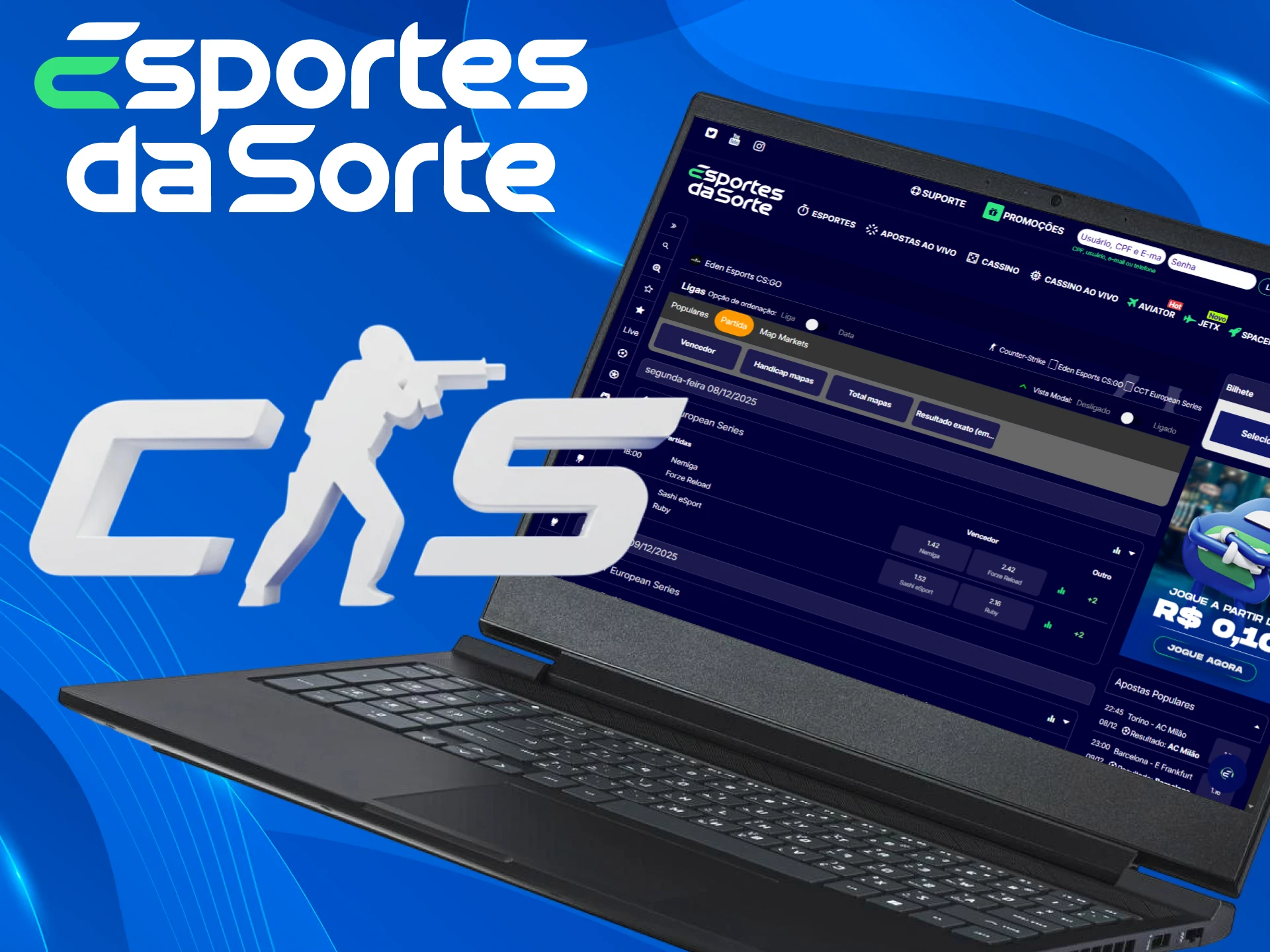 Experimente as apostas em CS2 para ganhos emocionantes no Esportes da Sorte.