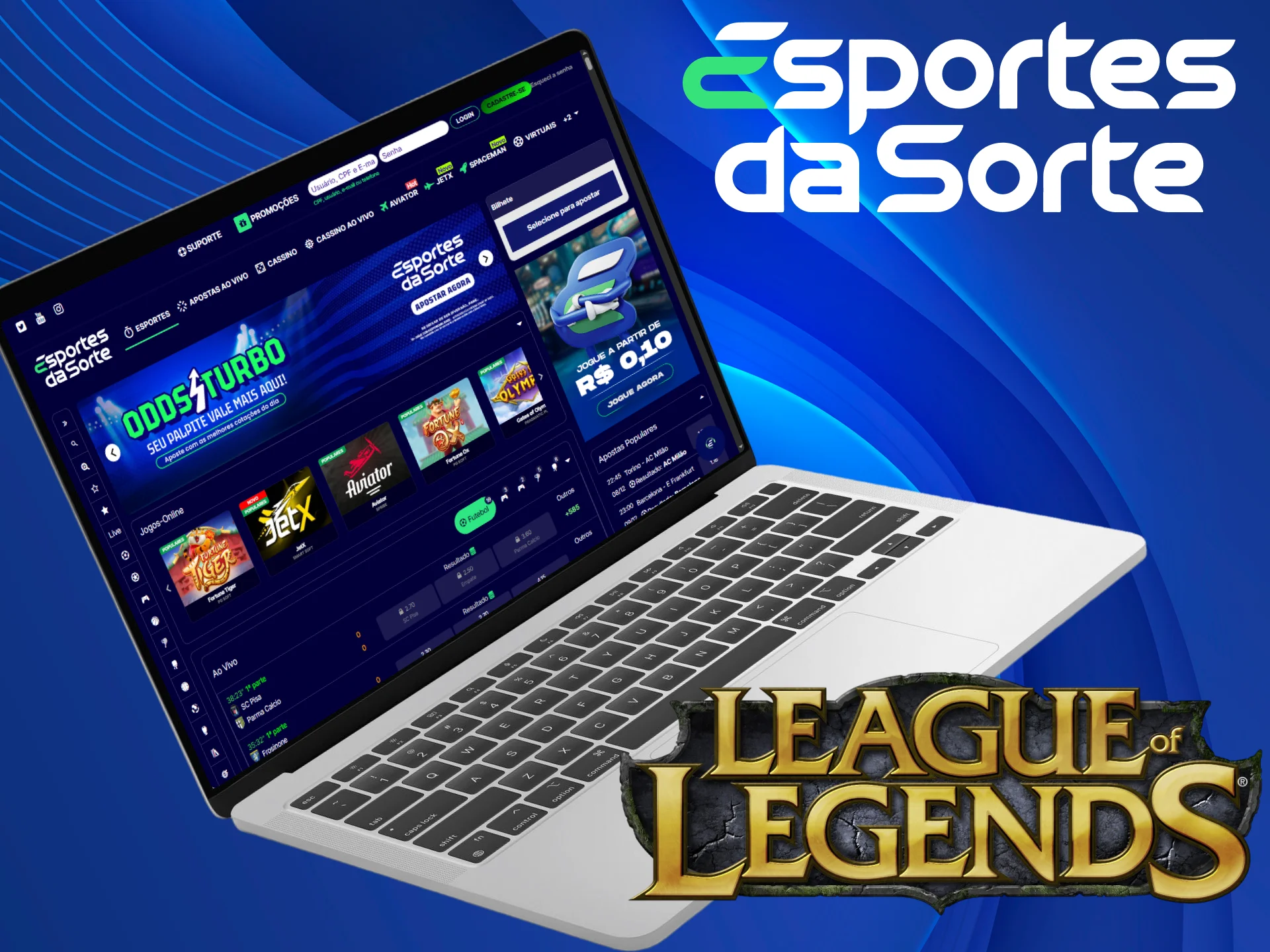 Jogue em League of Legends e vença no Esportes da Sorte.