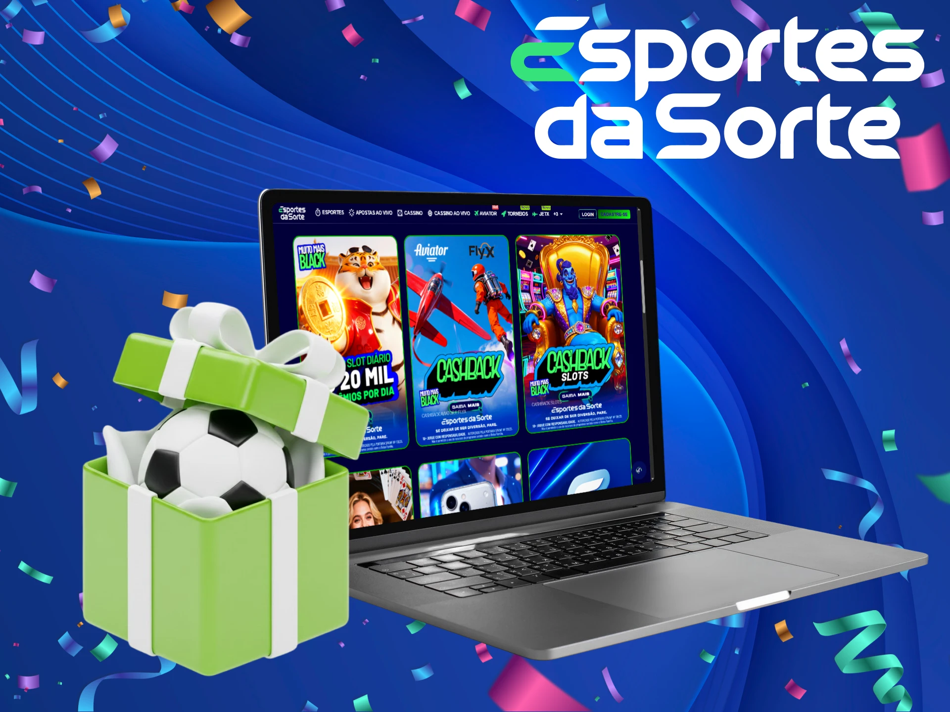 Receba o bônus de boas-vindas para apostas em Futebol e comece a ganhar mais no Esportes da Sorte.