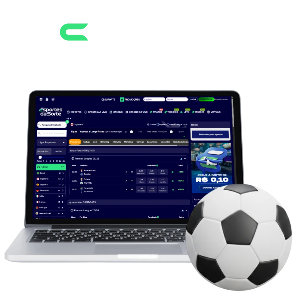 Realize suas apostas em Futebol e conquiste grandes ganhos com Esportes da Sorte hoje.