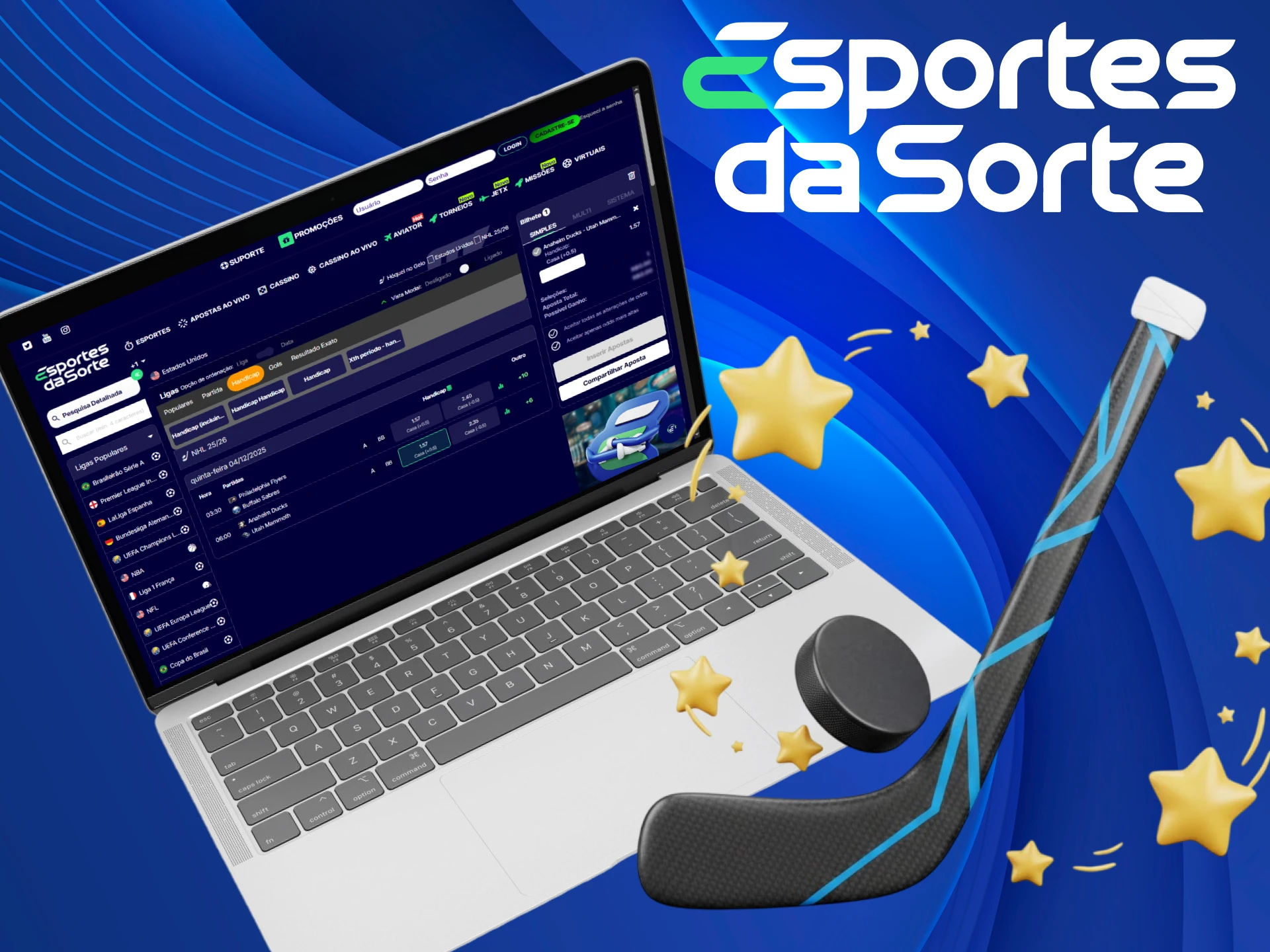 Verifique as vantagens de apostar em hóquei para obter maiores lucros no Esportes da Sorte.