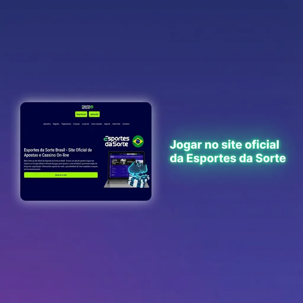Tela do site oficial Esportes da Sorte em desktop, exibindo opções de apostas esportivas, cassino e suporte ao cliente