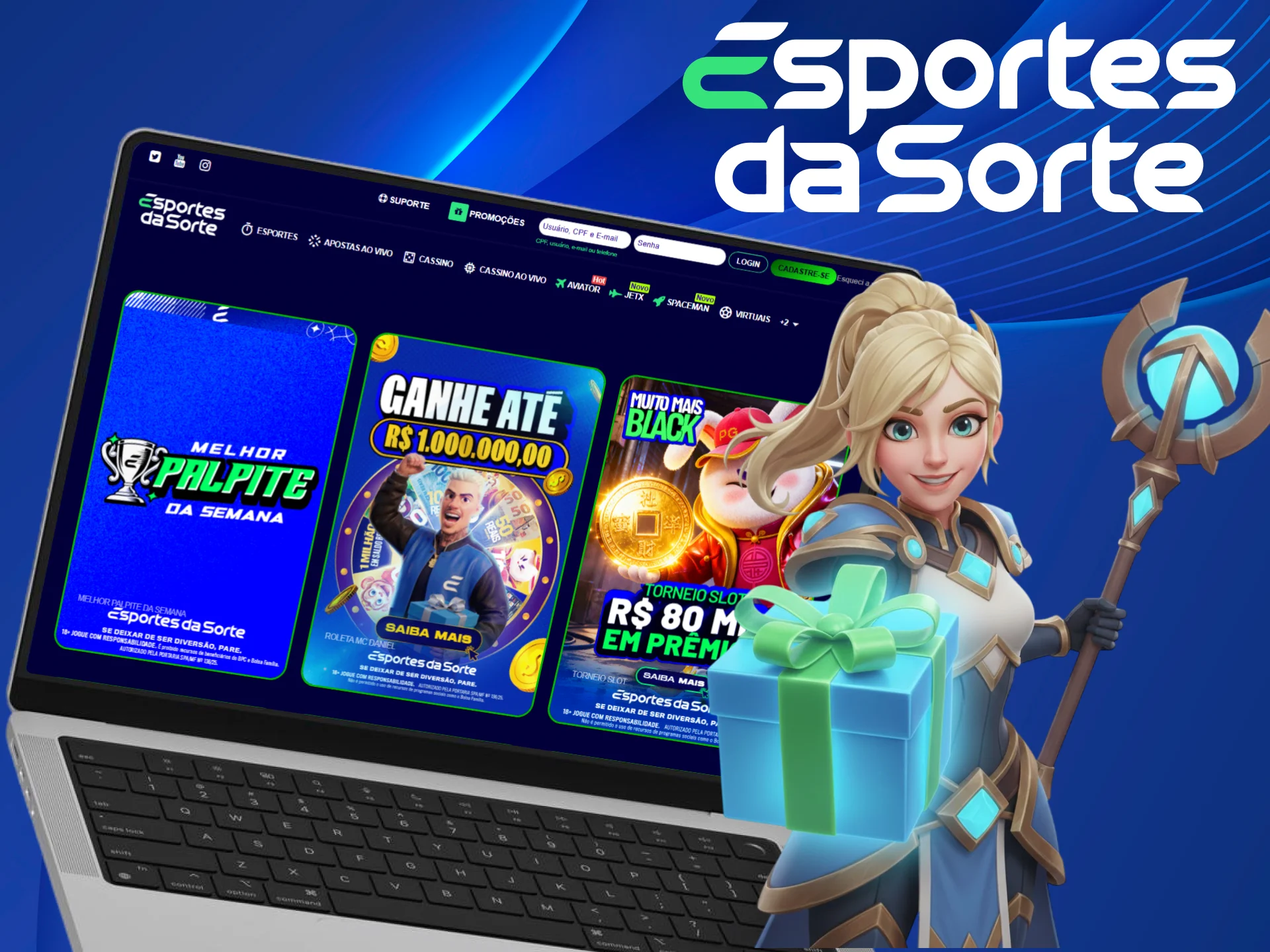 Utilize o bônus de boas-vindas para League of Legends e jogue no Esportes da Sorte.