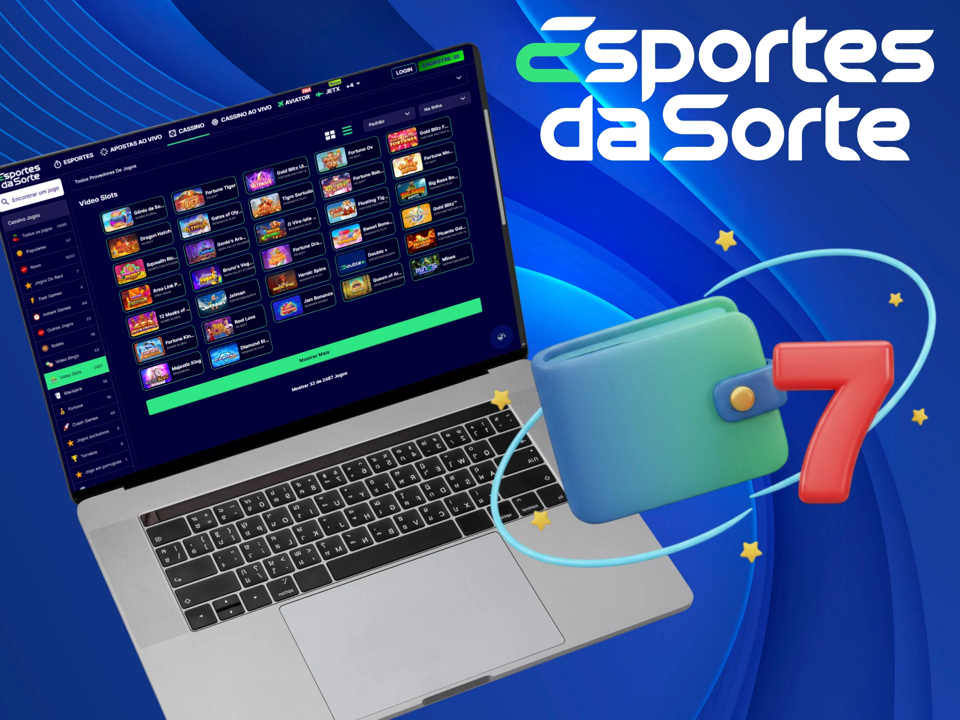 Utilize os Métodos de Depósito e Saque rápidos para jogar seus Slots no Esportes da Sorte.