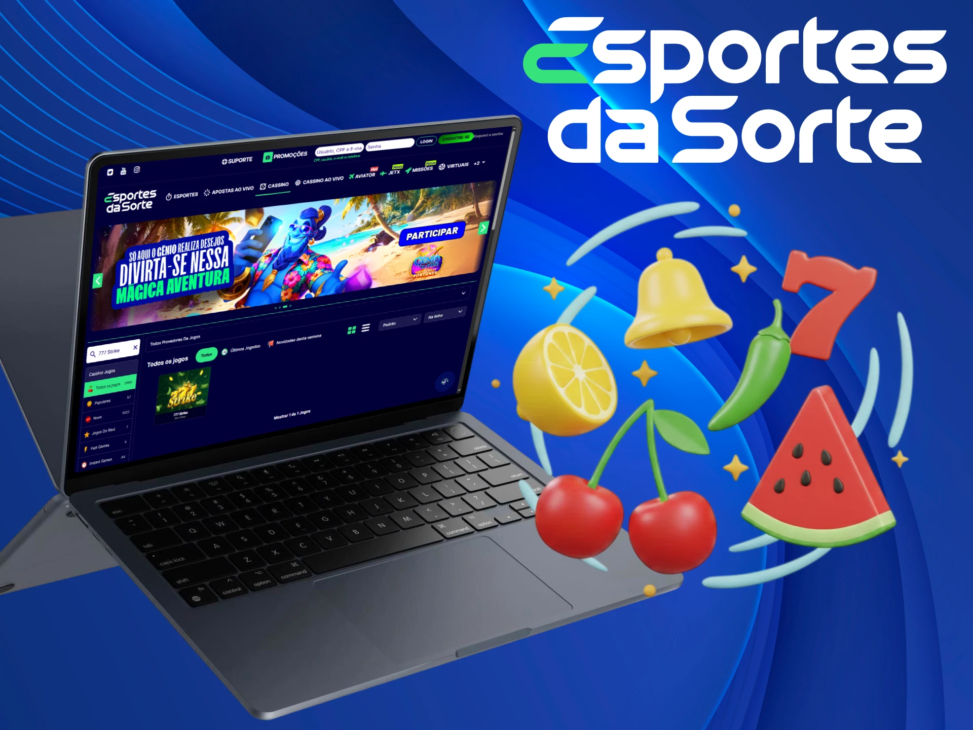 Divirta-se com os Clássicos frutados e vença no Esportes da Sorte.