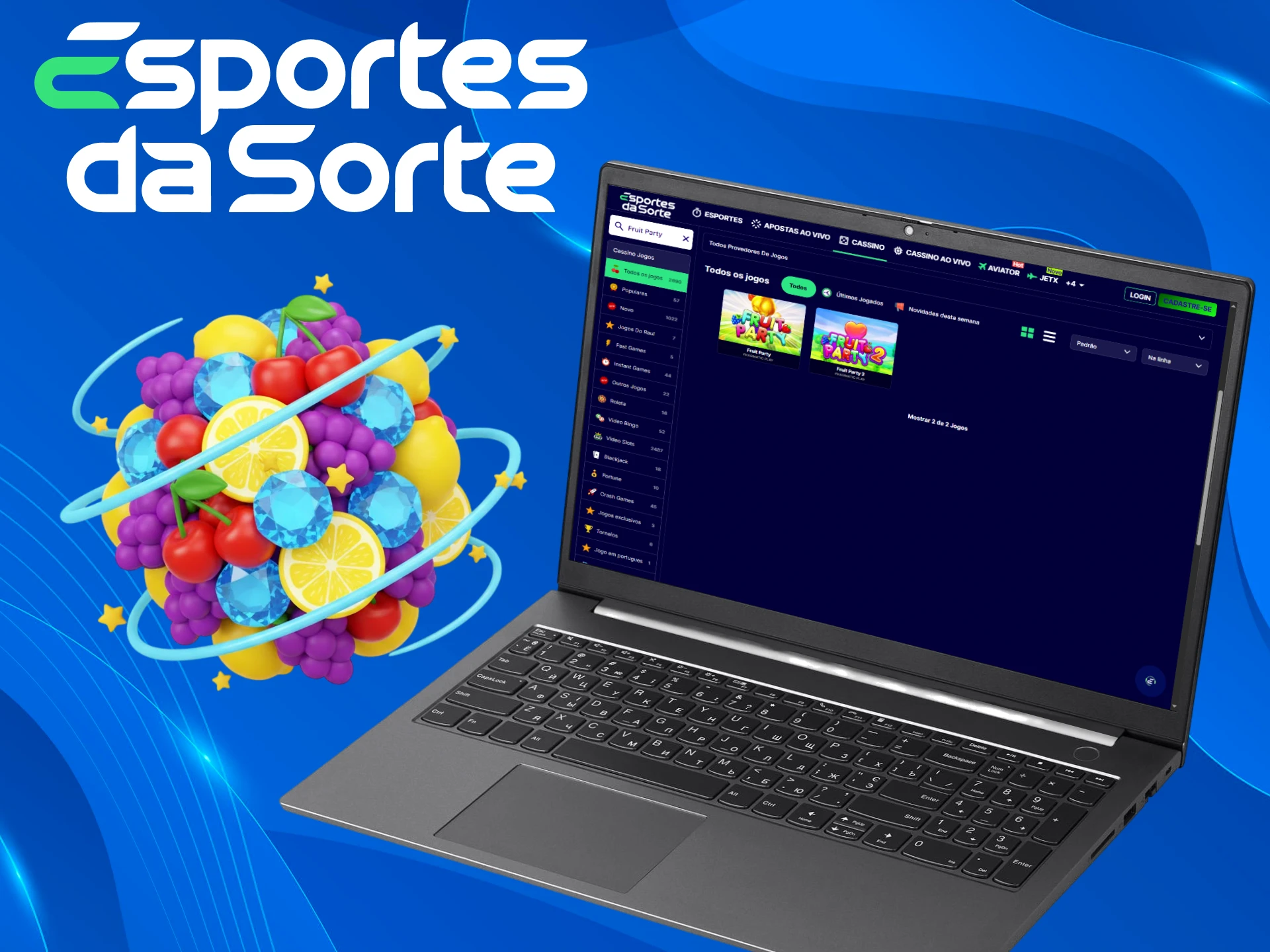 Tente a sorte com os Slots Cluster Pays e obtenha ganhos no Esportes da Sorte.
