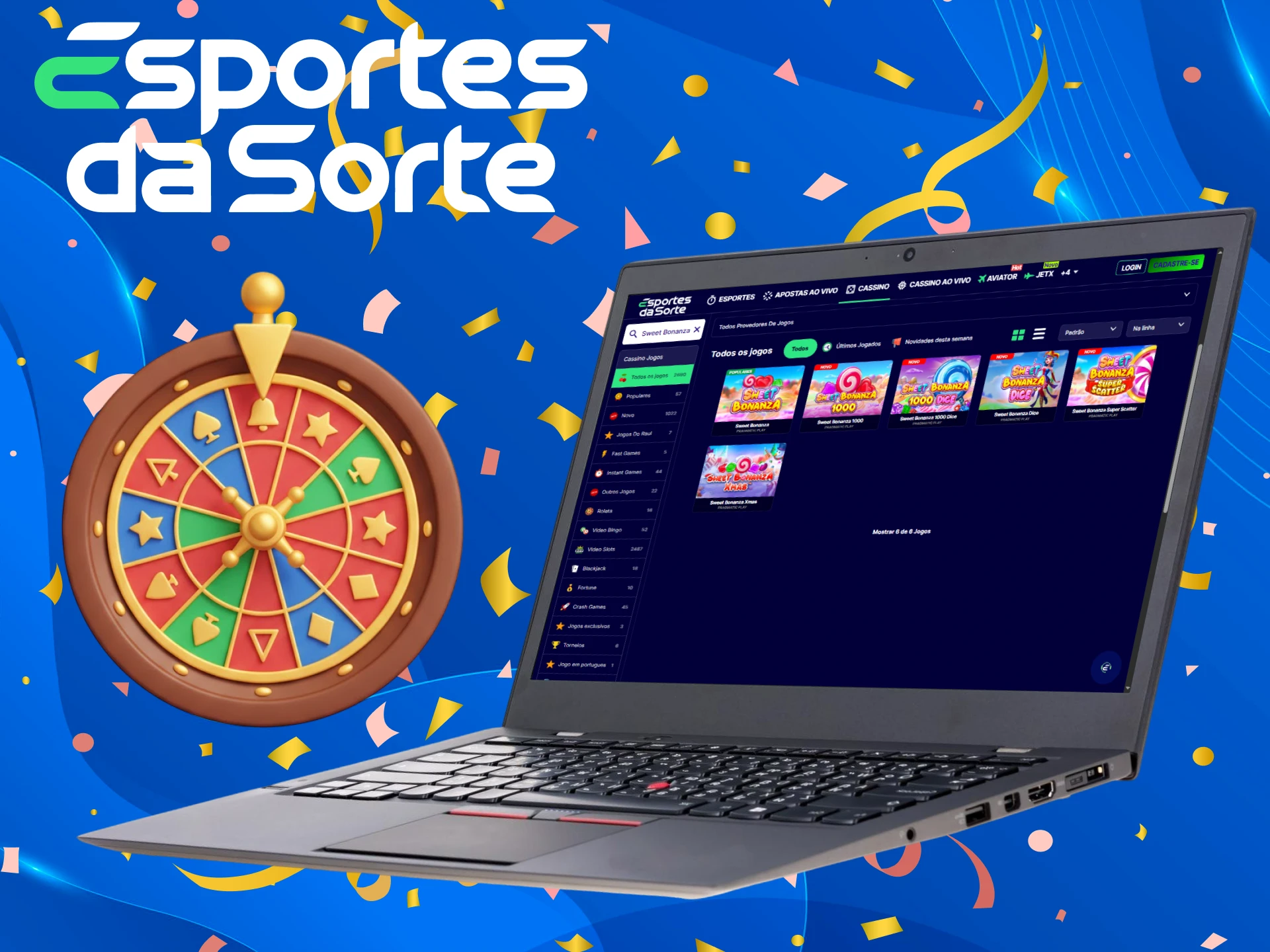 Use sua Compra de bônus para ganhar nos caça-níqueis Lucky Sports.