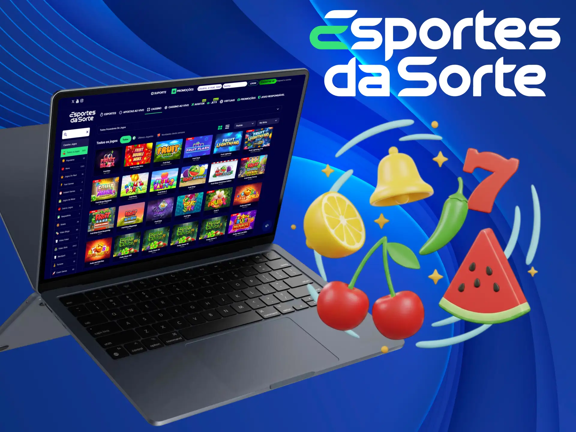 Divirta-se com os Clássicos frutados e vença no Esportes da Sorte.